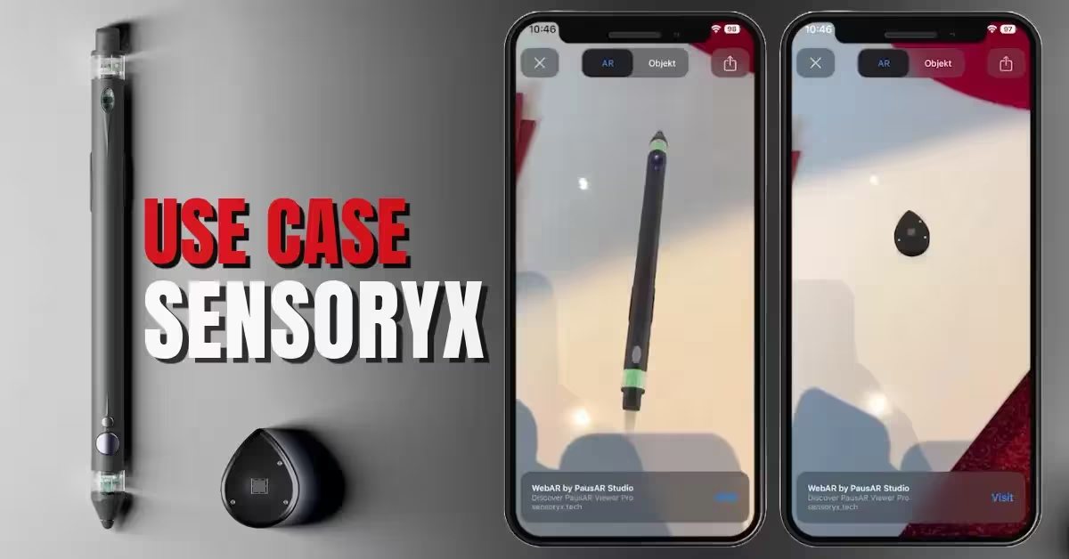 XR-Werkzeuge von Sensoryx als 3D-Modell auf der Website