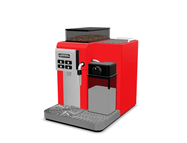 3D-Modell: Kaffeemaschine