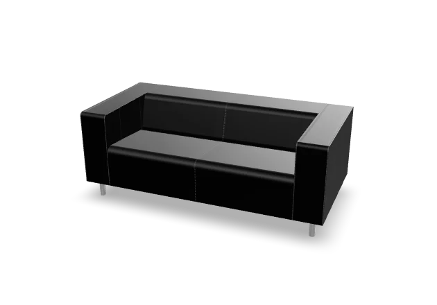 3D-Modell: Sofa schwarz