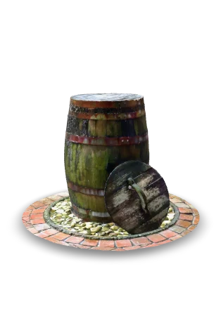 3D-Modell: 3D-gescannte Regentonne