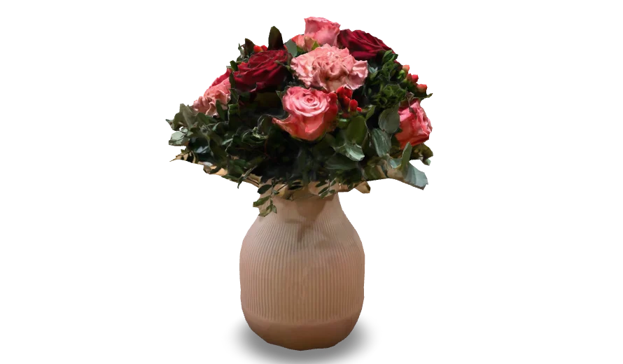 3D-Modell: Blumenstrauß als 3D-Scan