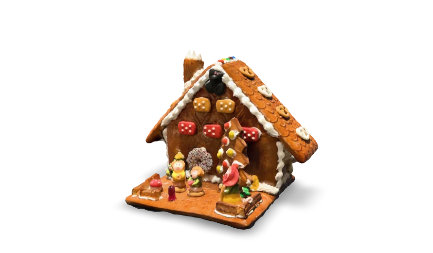 3D-Modell: Lebkuchenhaus in Originalgröße