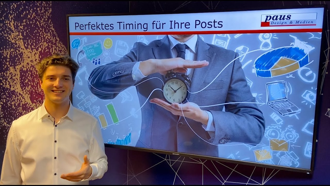 Vorschaubild zum Video: Der beste Zeitpunkt für einen Social Media Post?! So treffen Sie immer den richtigen Zeitpunkt