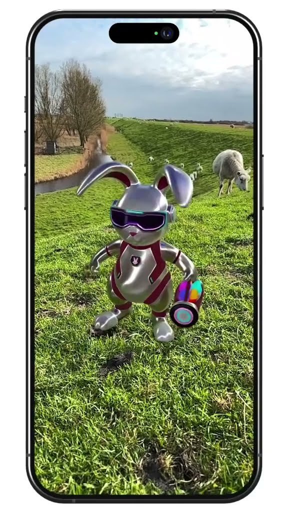 Vorschaubild zum Video: Happy Easter from Paus! Meet our AR Easter Bunny – place him anywhere using AR. No app needed.